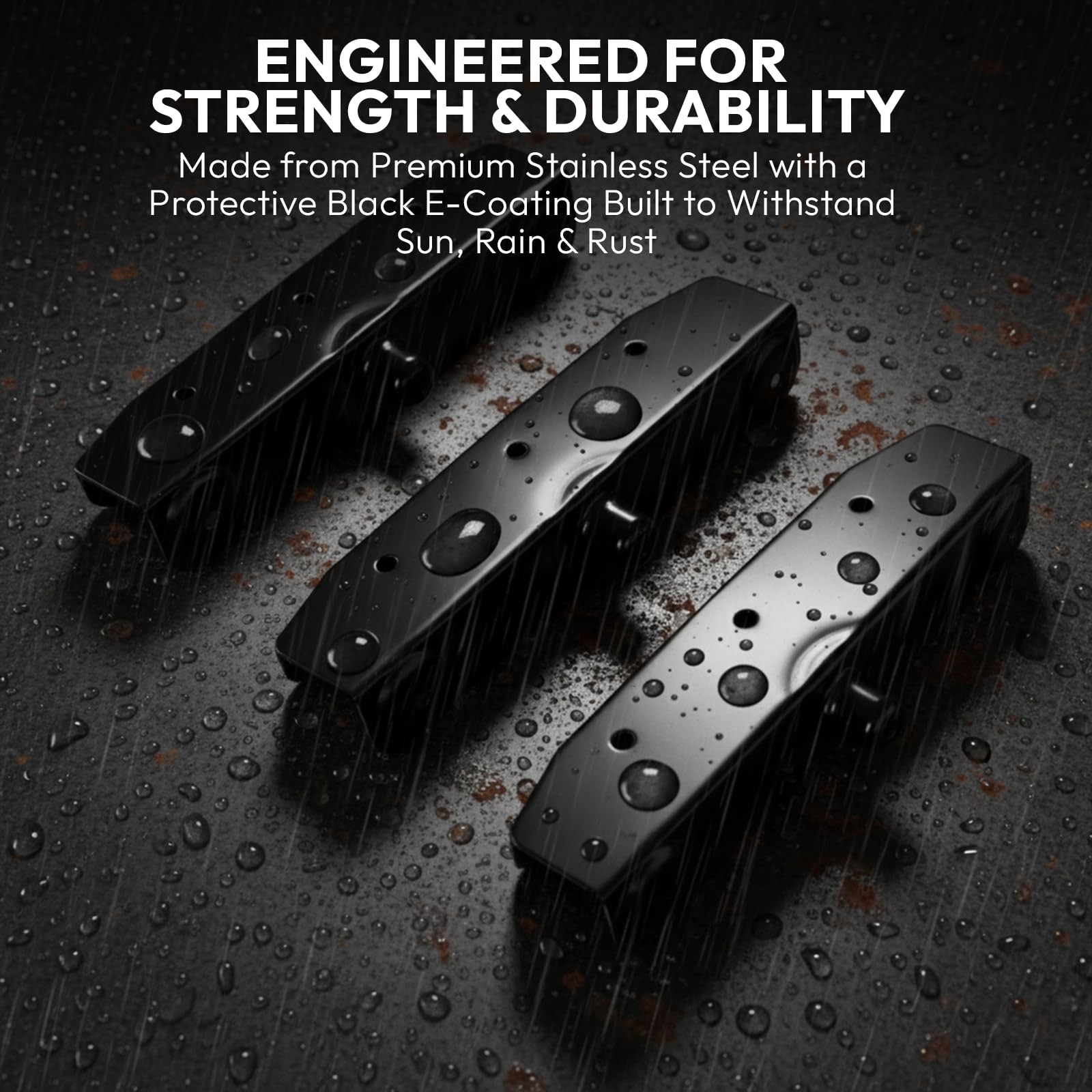 Louver Hardware Kit Stainless Steel Black E Coated 22 Brackets DHLH-02 Decorex gallery