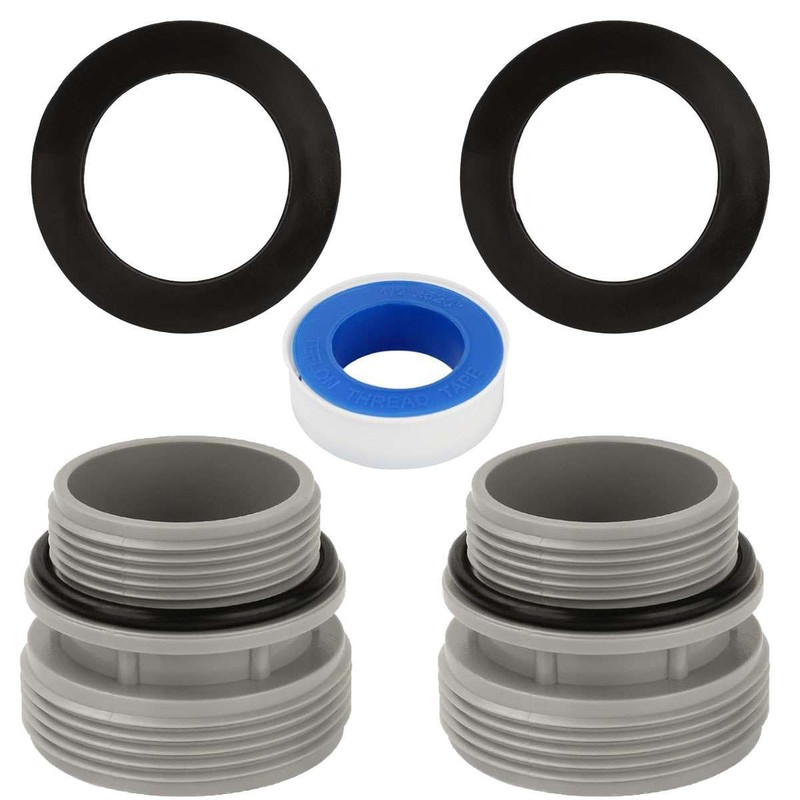2X Adapter Conversion Kit For Intex Pools Connect 40MM Hose to 11/2 Inch Outlet gallery