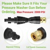 Pressure Washer Gun Adapter with 1/4” Quick Connector, 6 Inch Power Washer Wa... gallery