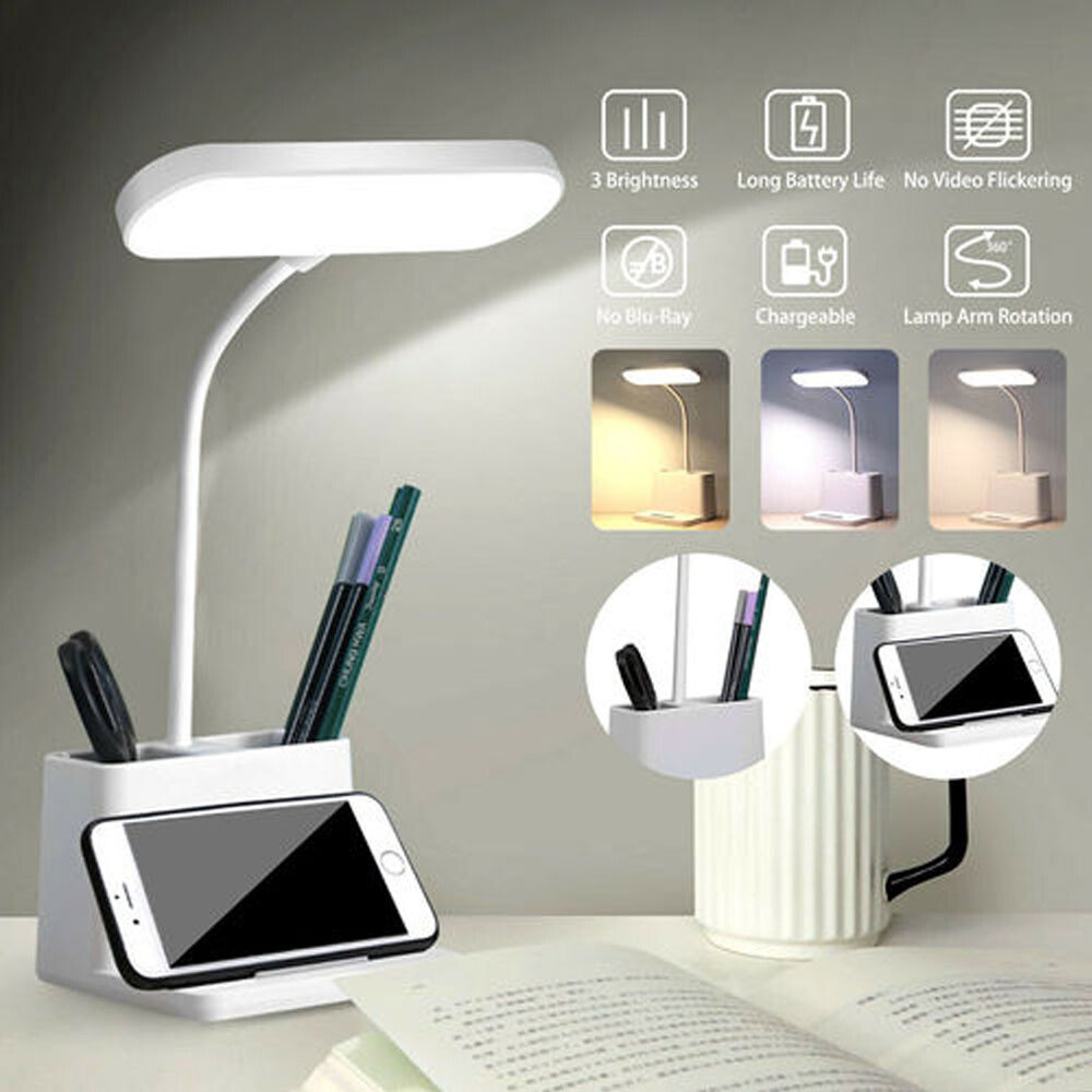 LED Desk Lamp Dimmable Table Reading Light Touch Control Desktop Home Office NEW