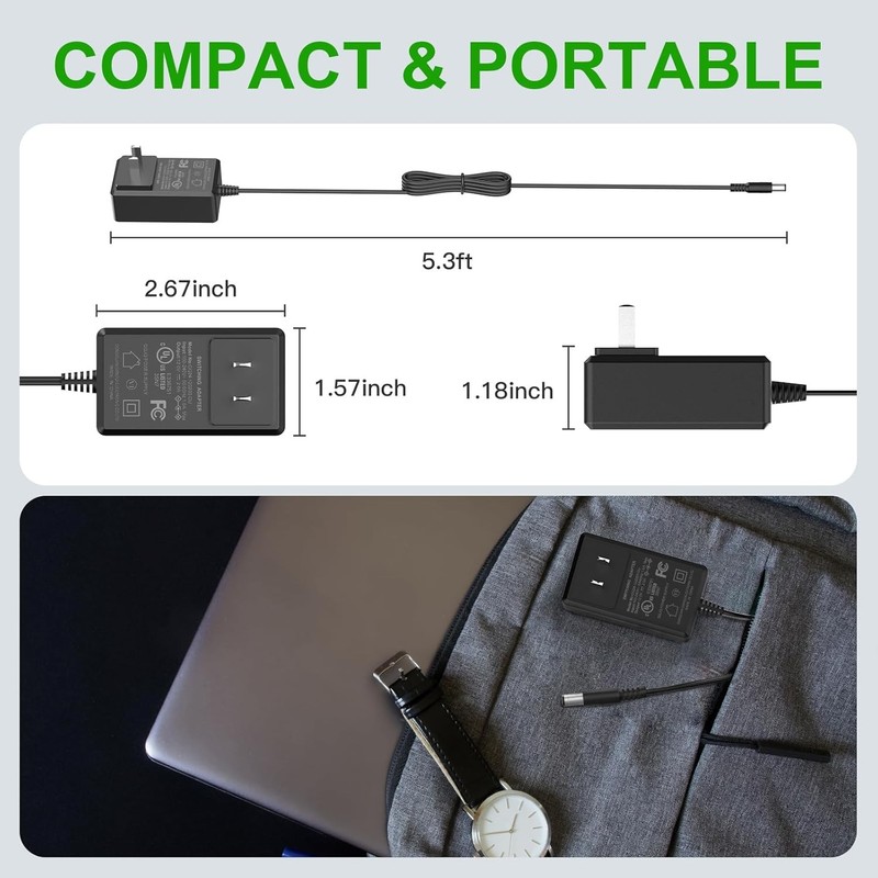 Universal 12V 2A AC Adapter with 8 Tips, UL Listed 12 Volts 2000mAh Power Supply gallery