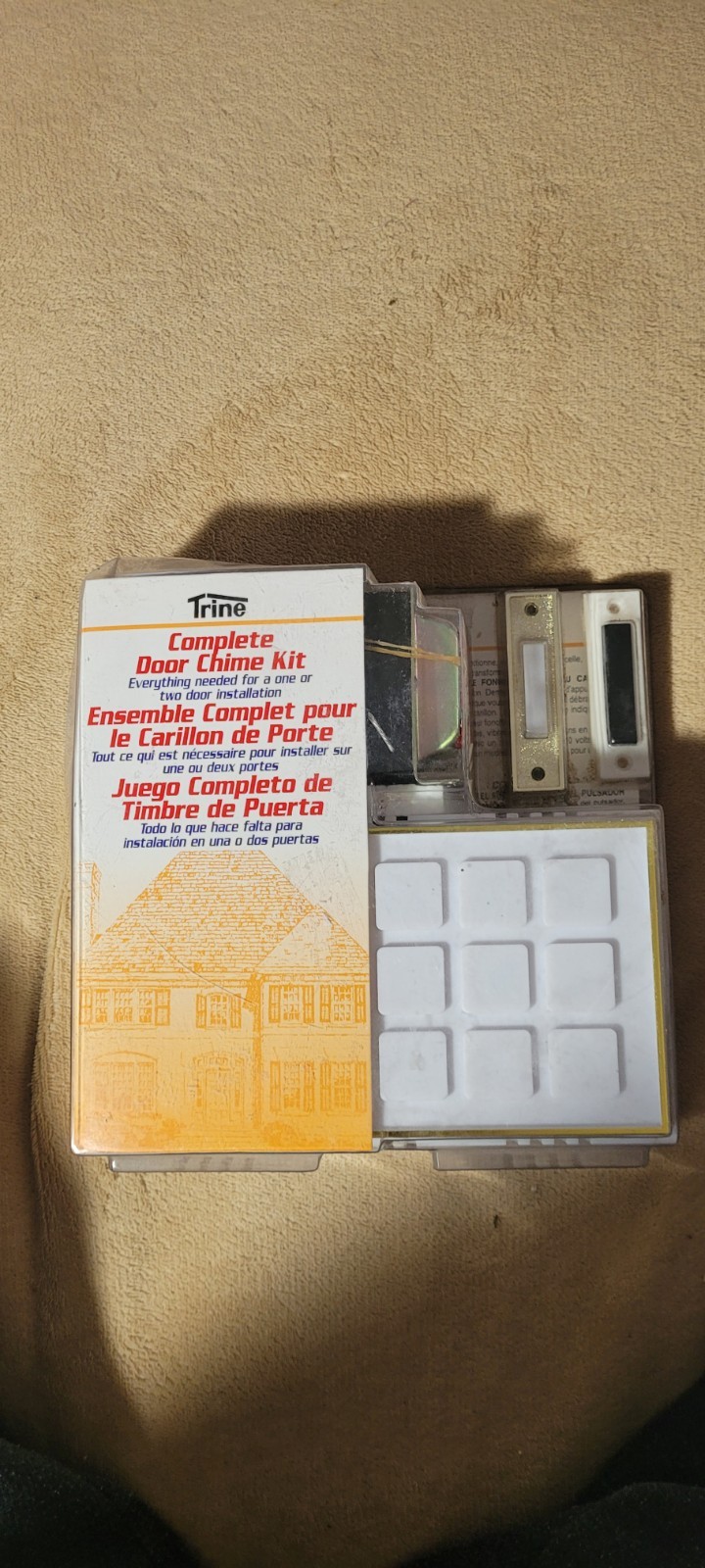 Unopened Vintage Trine Door Chime Kit for Installation On One Or Two Doors. New gallery