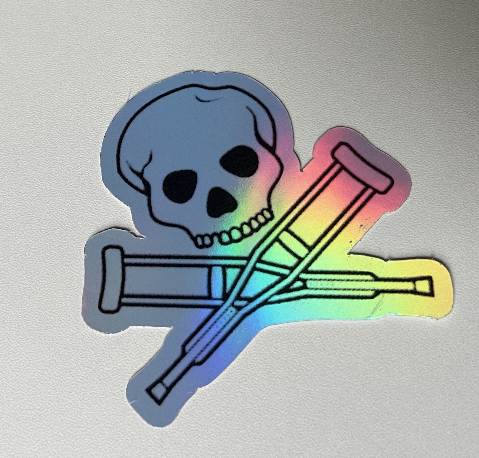 Jackass Skull Logo 3 Inch Waterproof Holographic Vinyl Sticker gallery