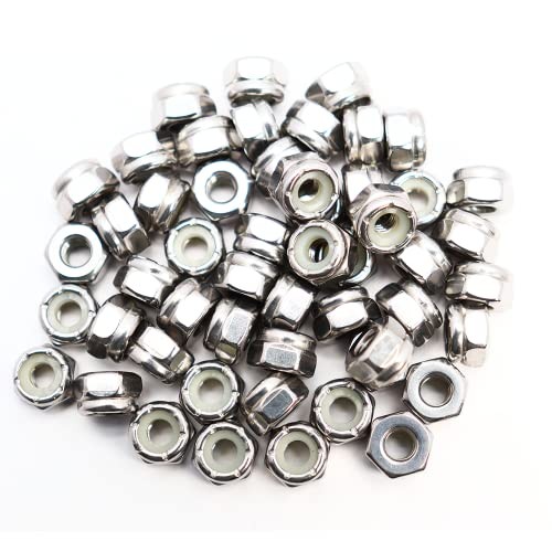 #10-32 Nylon Insert Hex Lock Nuts 50 Pack 304 Stainless Steel #10-32 (50 pcs) gallery