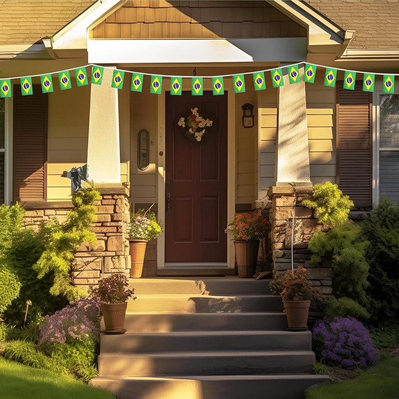 Small String Flags 50 Feet 38 Pcsian Pennant Banner Bunting Flags Brazil gallery