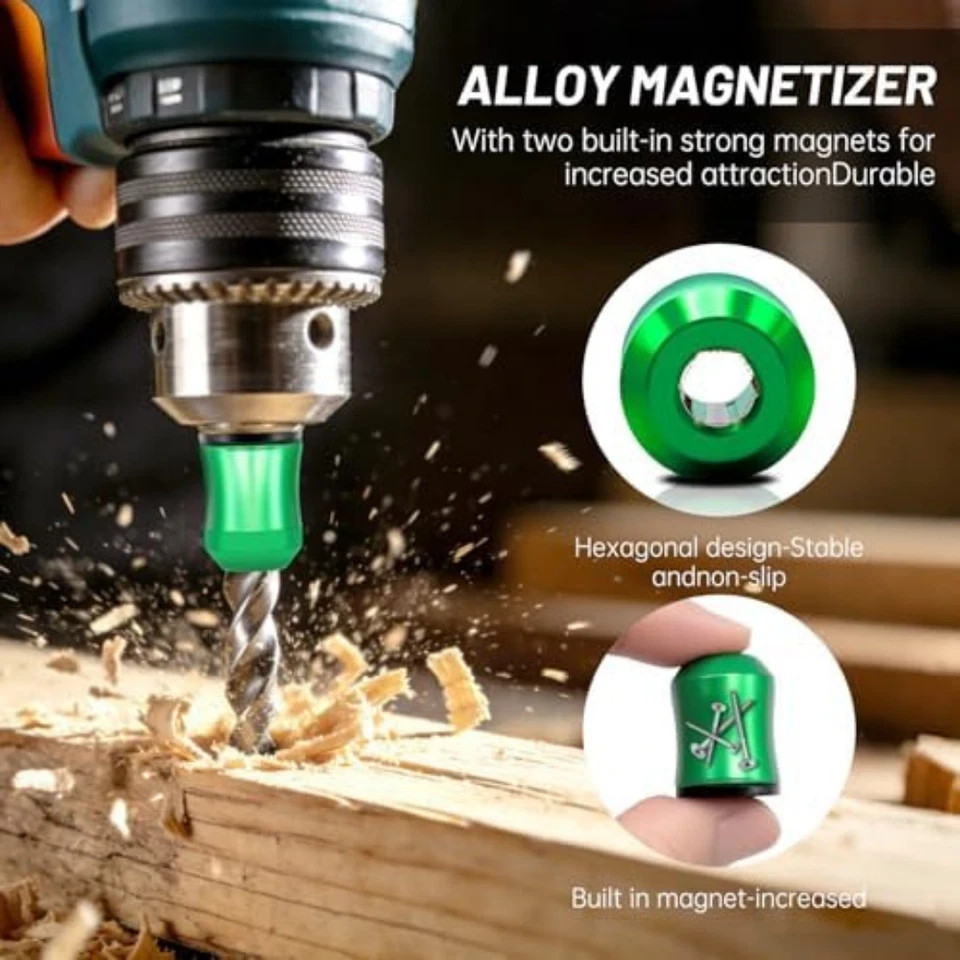 3Pcs Magnetic Screwdriver Head Ring Set for Drills Power Bits - DIY Repair Tool gallery