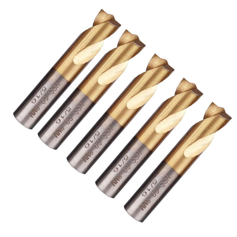 High Quality 5pc Spot Weld Drill Bits HSS Titanium Coated Cobalt Spot Cutter Set gallery