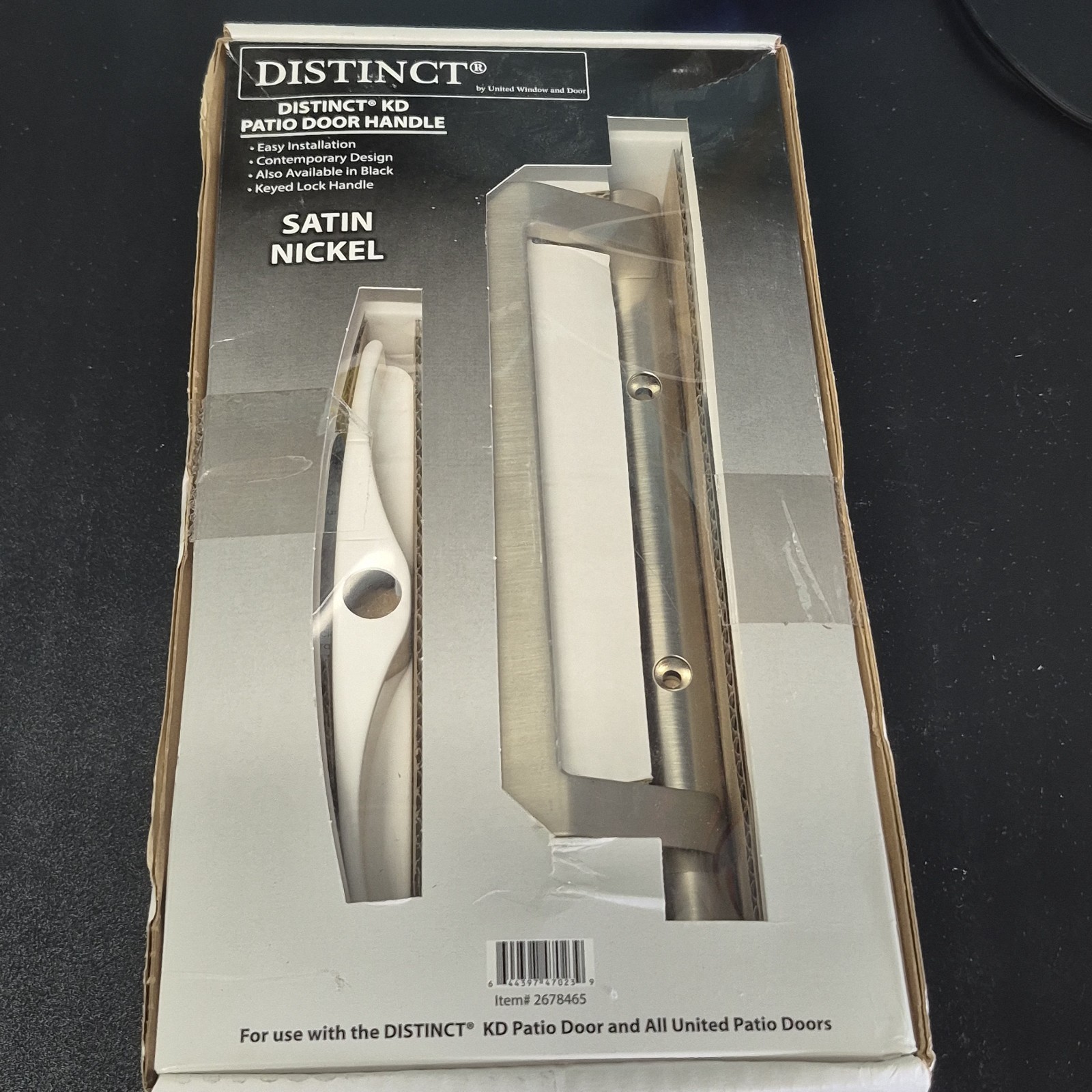 Distinct Kd Patio Door Handle Satin Nickel Keyed Lock Handle Easy Installation gallery