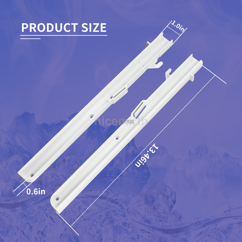 1 Pair Replacement for Subzero Ice Bucket Slides - Left & Right 7014661 7014649 gallery