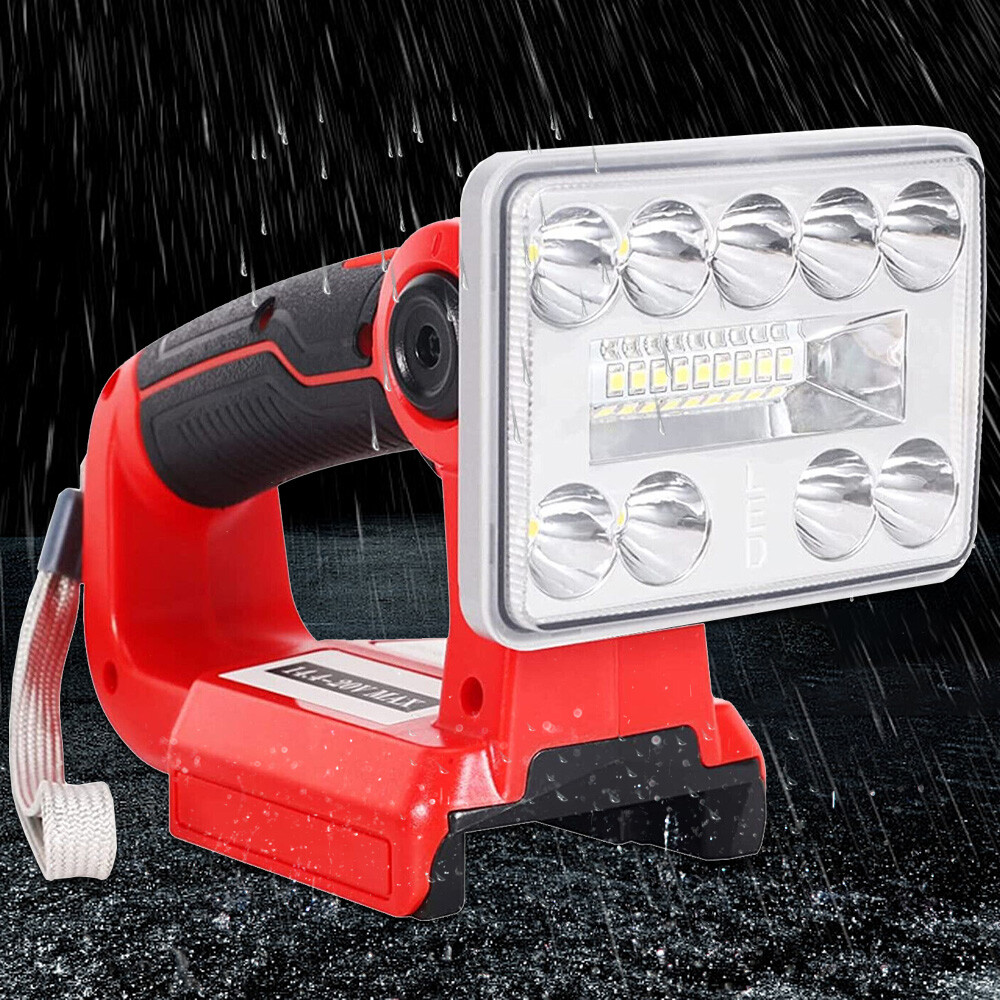 LED Work Light for Milwaukee M18 18V Battery 9W 1000LM Cordless Power Spotlight