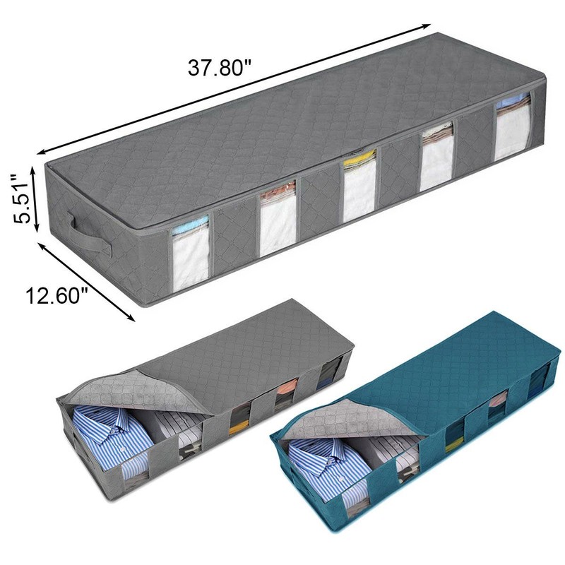 Large Under Bed Storage Organizer Containers [2 Pack] Clothes Organizers Bags gallery