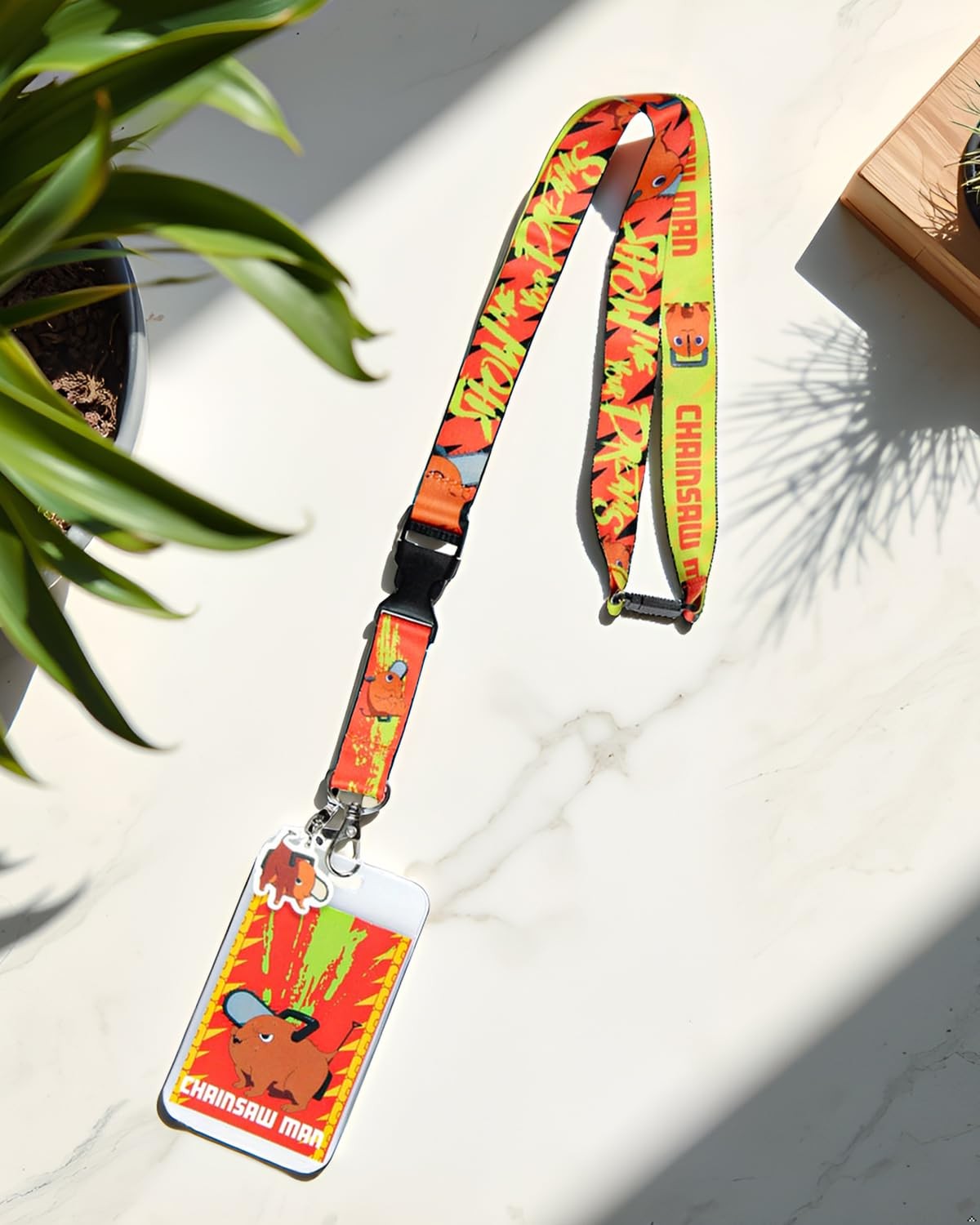 Chainsaw Man ID Lanyard Breakaway Badge Holder One Size, Pochitav1 gallery