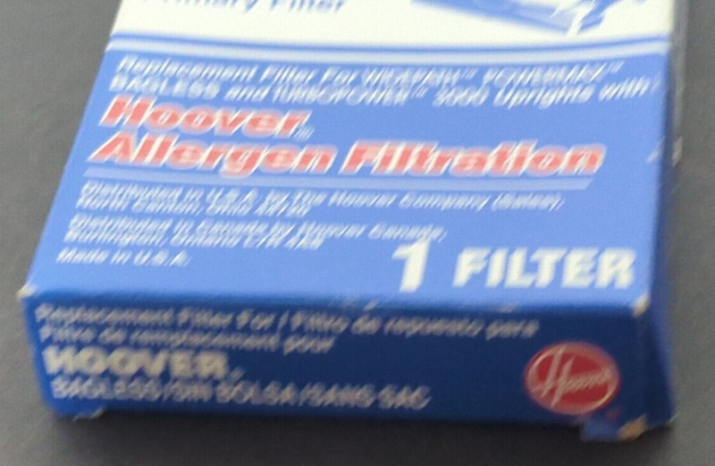 Hoover Vacuum Allergen Filtration Primary Filter Widepath Powermax Turbopower gallery