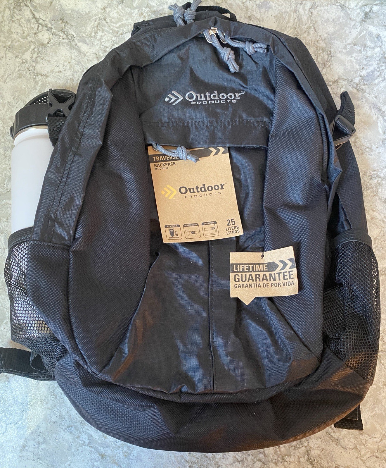 Outdoor Traverse Backpack With Water Bottle 