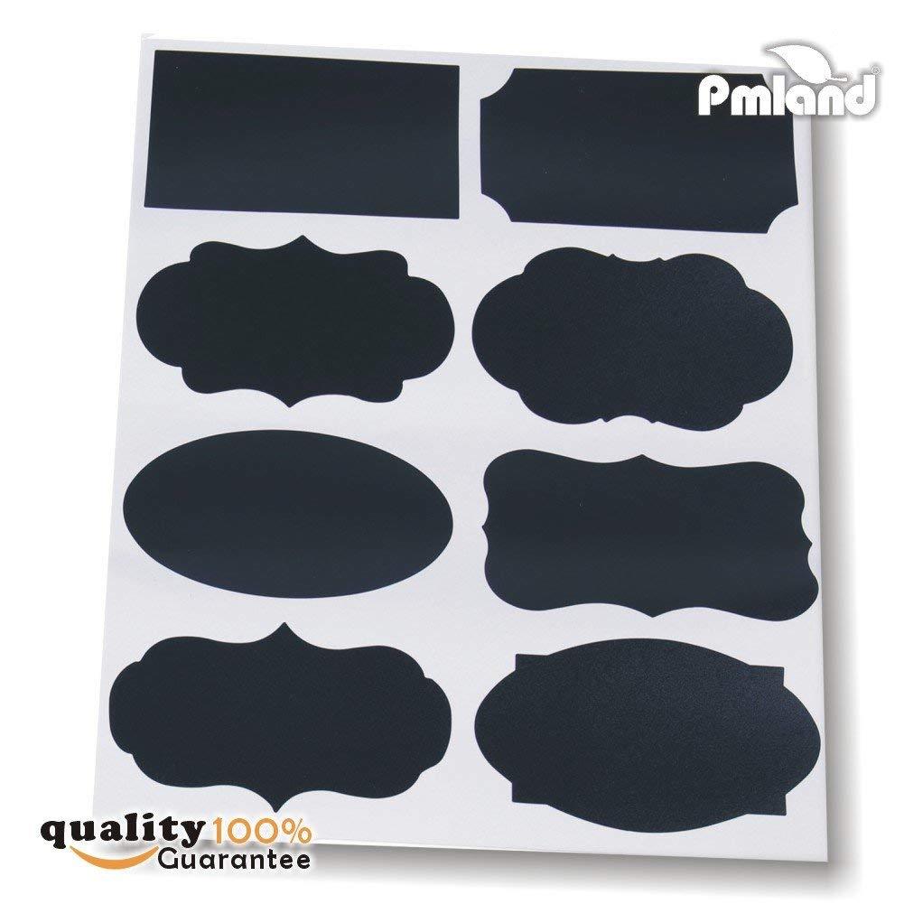 64 Reusable Chalkboard Label Stickers with 2 Erasable Chalk Markers gallery