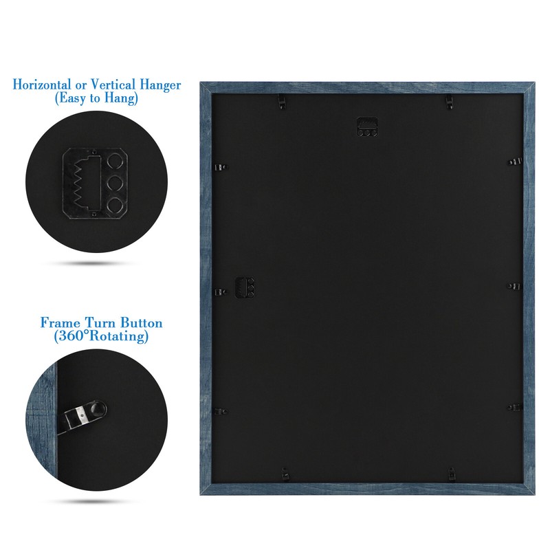 2 Pack 16x20 Picture Frame with Mat for 11x14 Picture High Definition Glass gallery