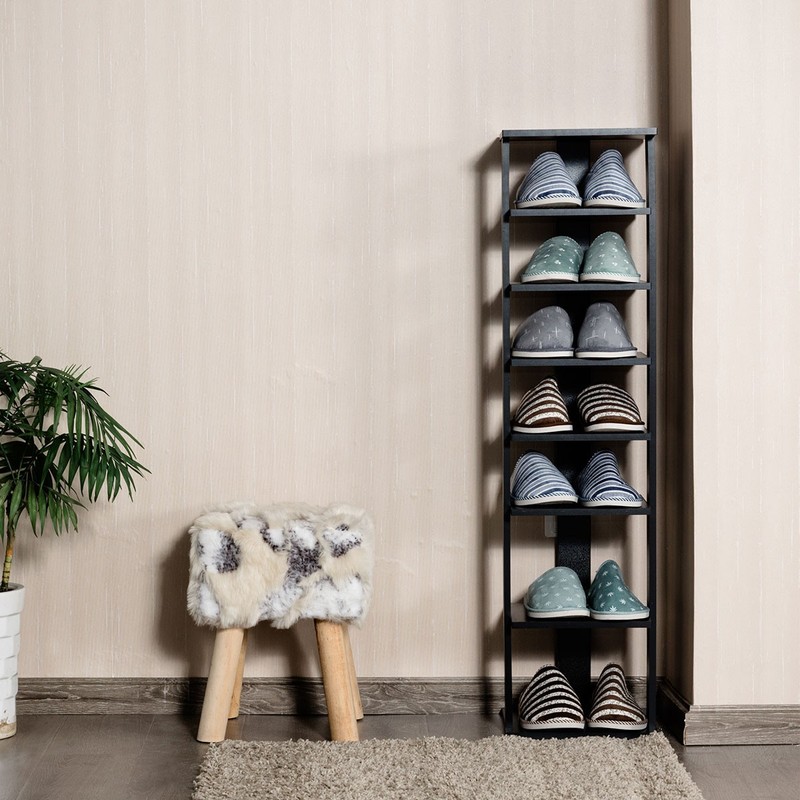 7-Tier Shoe Rack Practical Free Standing Shelves Storage Shelves Concise Style gallery