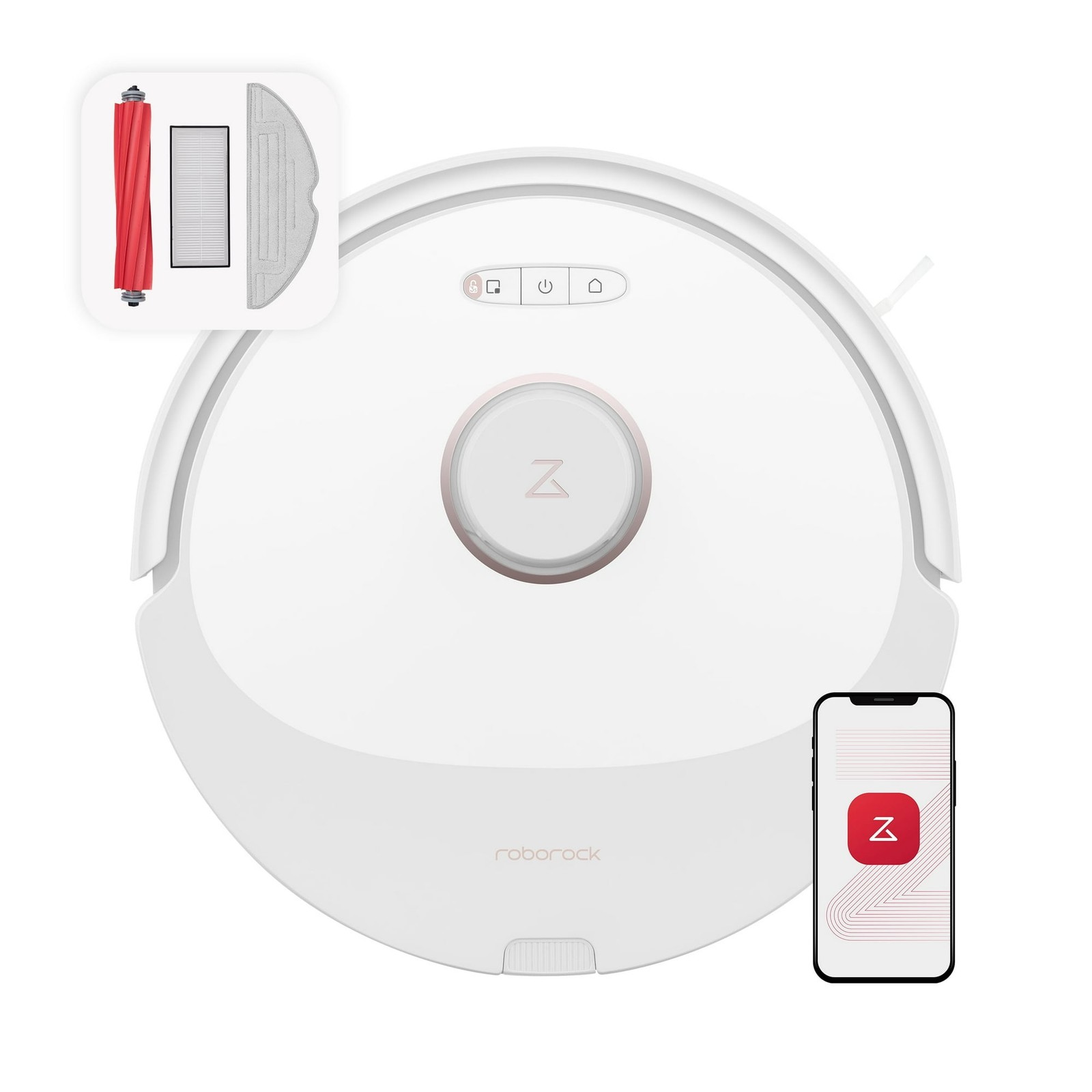 ROBOROCK Q8 MAX ROBOT VACUUM AND MOP WITH OBSTACLE AVOIDANCE, 5500PA - WHITE gallery