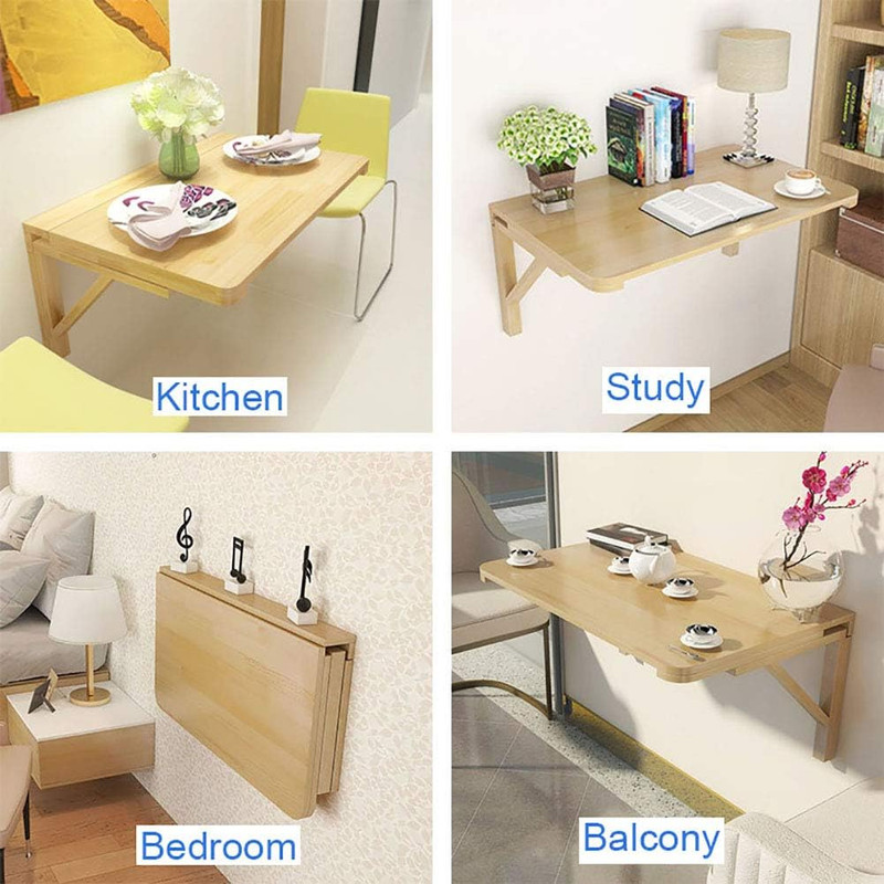 Space-Saving Wall Mounted Folding Table for Kids, Kitchen, and Study gallery