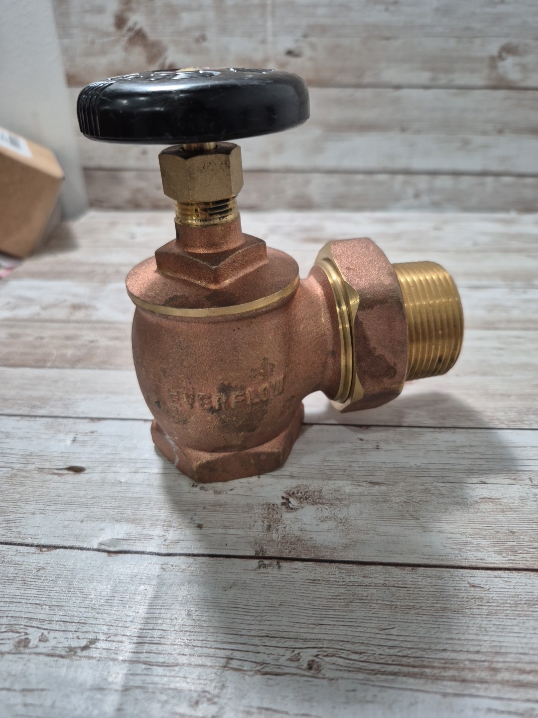 Everflow 1-1/4 in Angle Steam Radiator Valve Brass 48142 No.box ! gallery