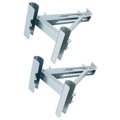 Adjustable Ladder Bracket 440lbs Capacity 20 Inch Platform Heavy Duty Steel Set