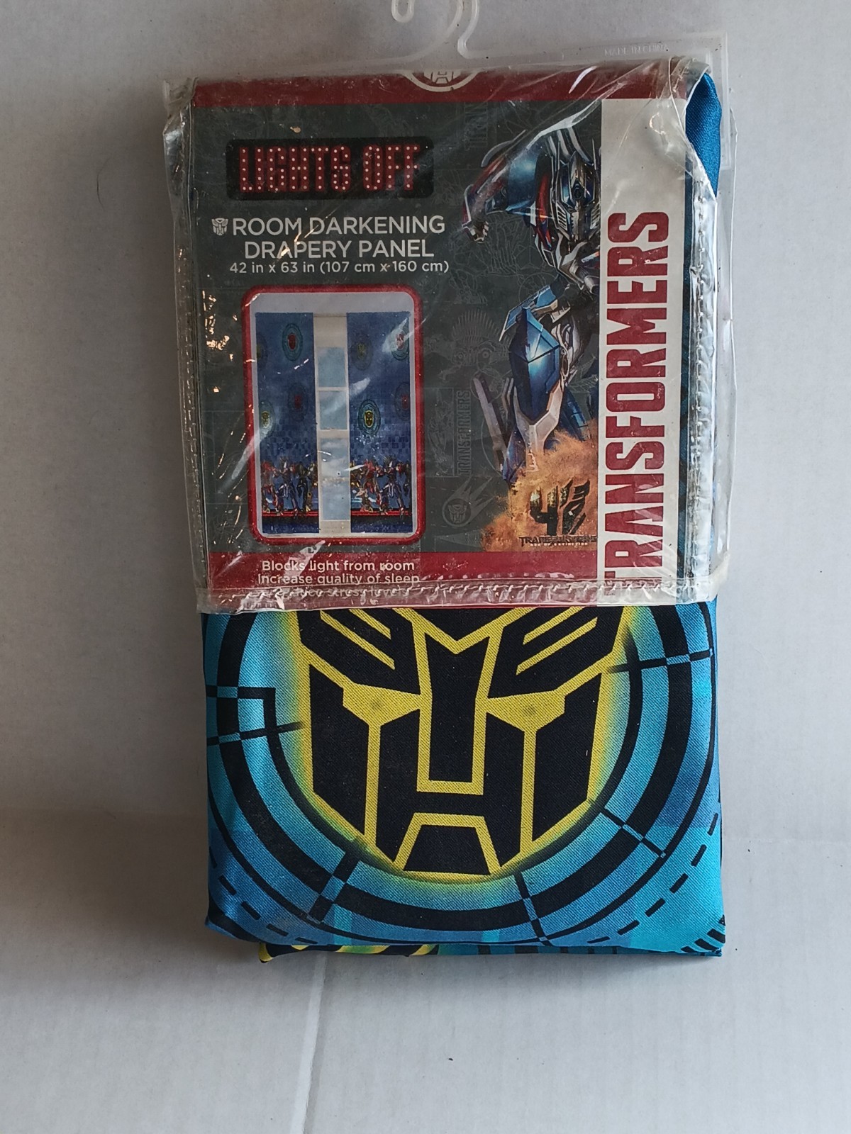 Transformers Room Darkening Drapery Panel 42inx63in gallery