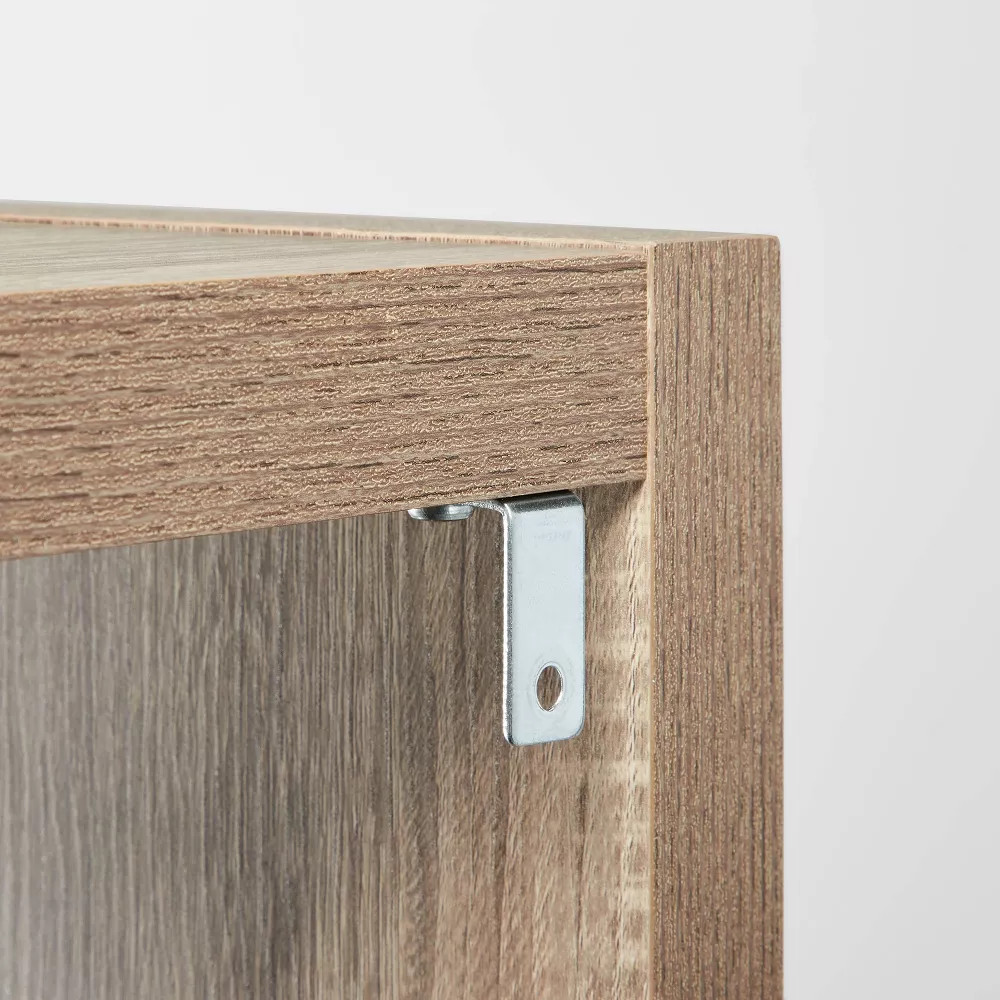 13'' 2 Cube Organizer Weathered Gray - Brightroom: MDF Bookshelf with Anti-Tip gallery