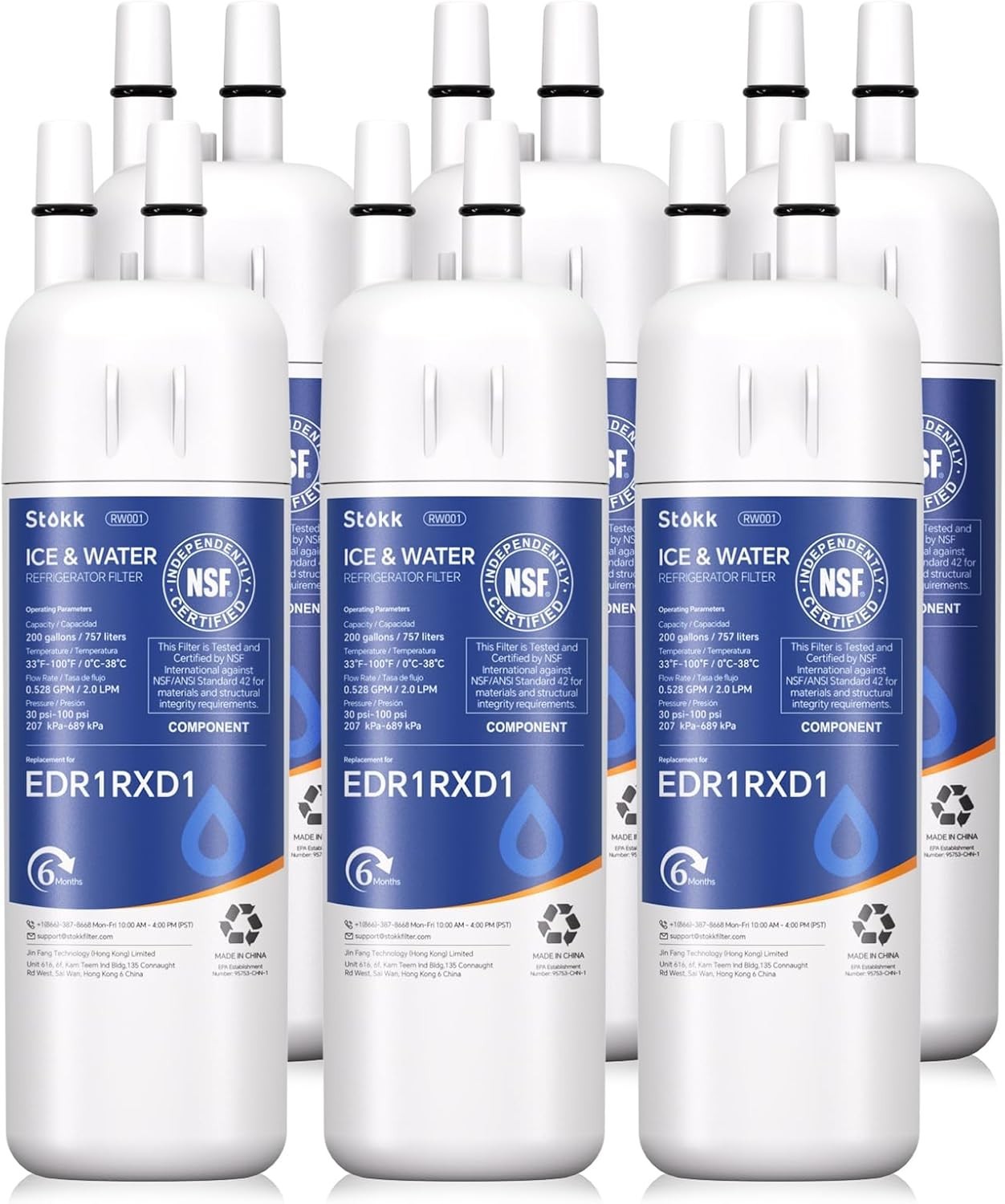 Refrigerator Water Filter Replacement for EDR1RXD1 Filter 1 W10295370A 1-Pack US gallery