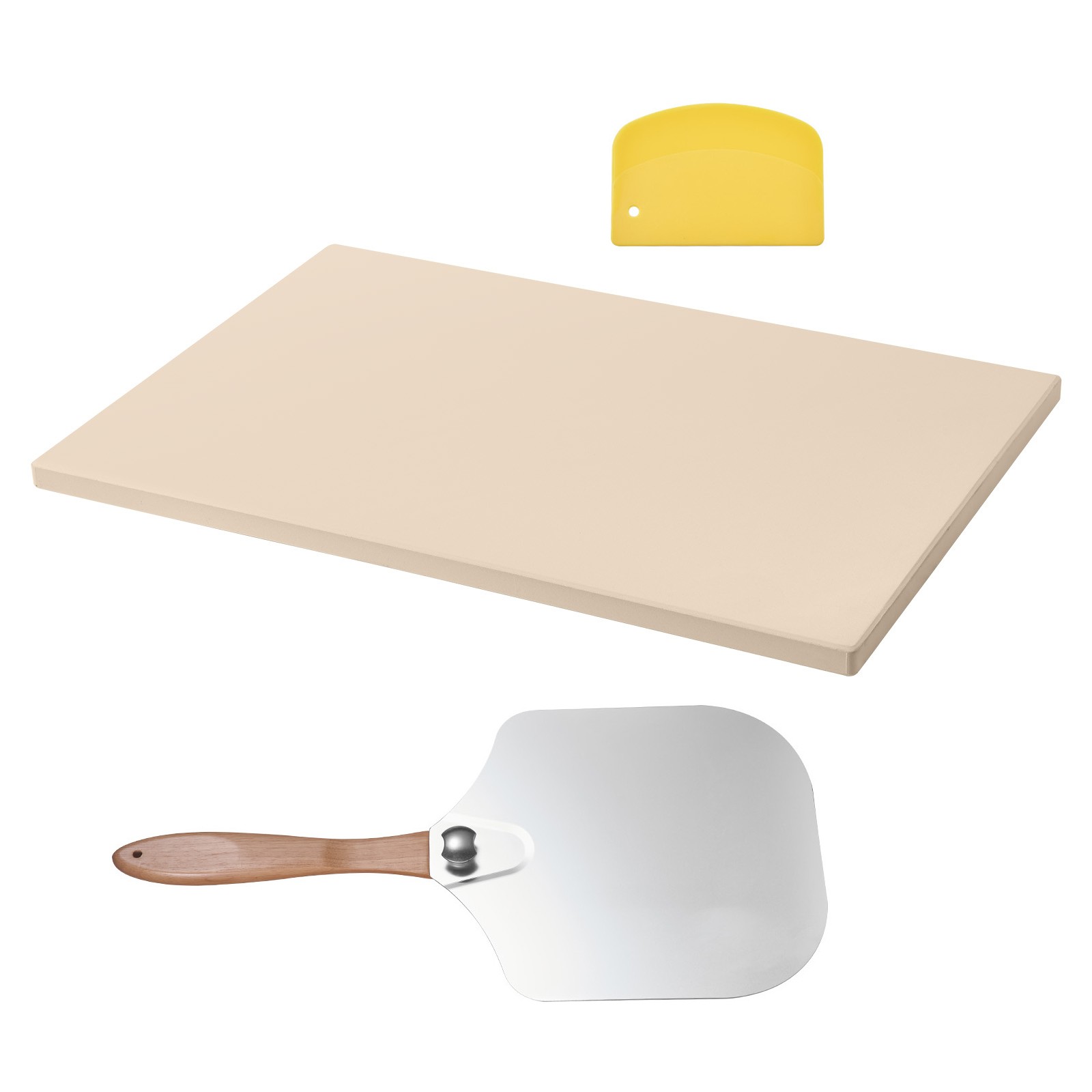 Uimoso Rectangular Cordierite Baking Stone, 20 x 14 in, Ideal for Pizza Making gallery