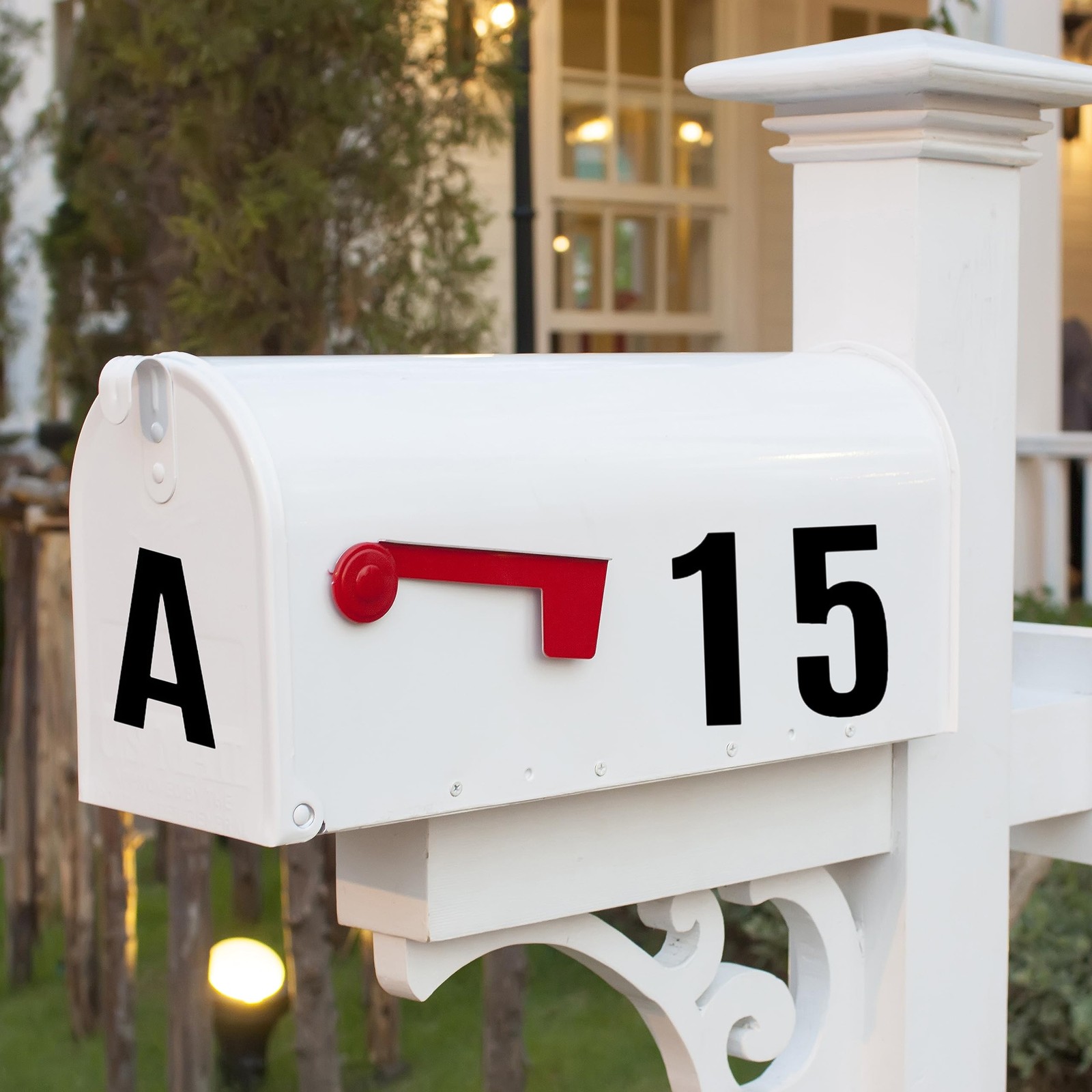 15 Sheets Large Self Adhesive Vinyl Letters Numbers Kit 4 Inch Mailbox Numbers gallery