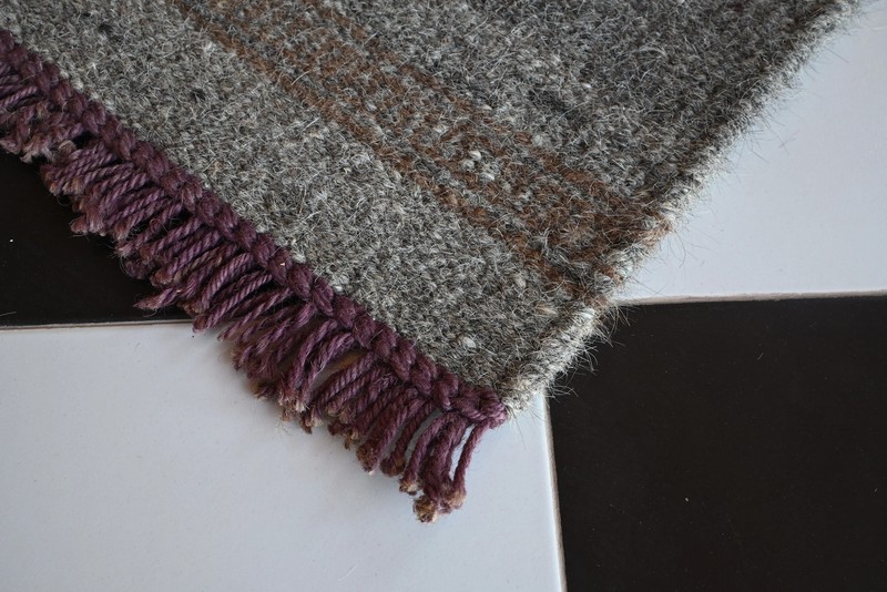Rugmoda Cotton Grey Geometric Doormat 1.5x2 ft Small Entryway Accent Rug gallery