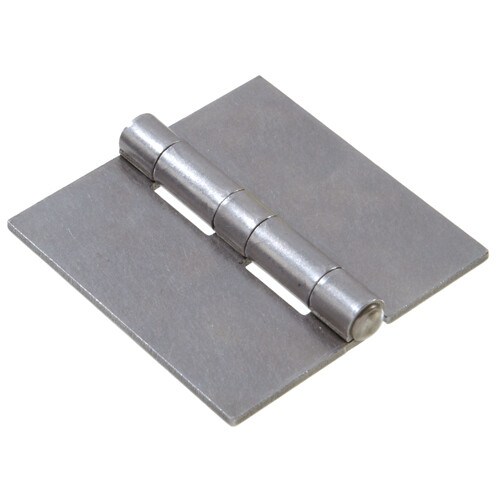 Hillman 2" Stainless Square Corner Weldable Full Surface Hinge w/Fixed Pin gallery