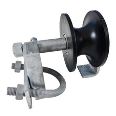 Chain Link Rolling Gate NYLON TRACK ROLLERS: 2″ Frame x 1-5/8″ Track Pipe Wheel
