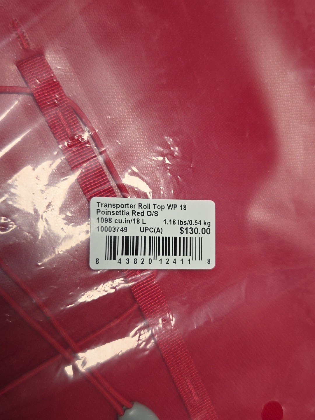 Osprey Red Transporter Roll Top WP 18L Backpack 2