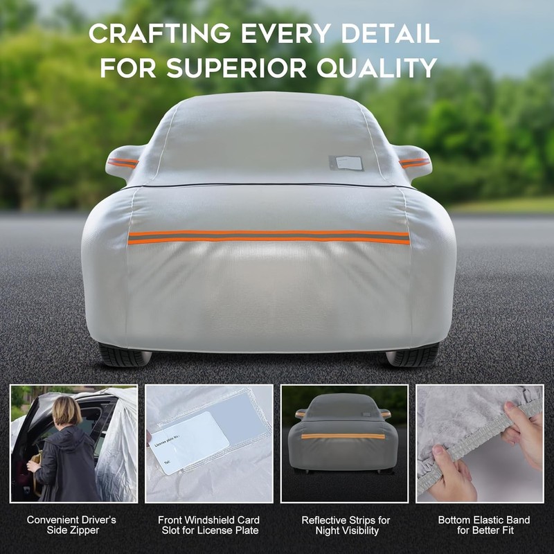 Waterproof SUV Car Cover: 6-Layer Protection from Rain, Snow, UV & Dust - Univer gallery
