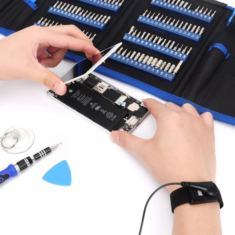 STREBITO Precision Screwdriver Set 142-Piece + Anti Static Wrist Strap Bundle, E gallery