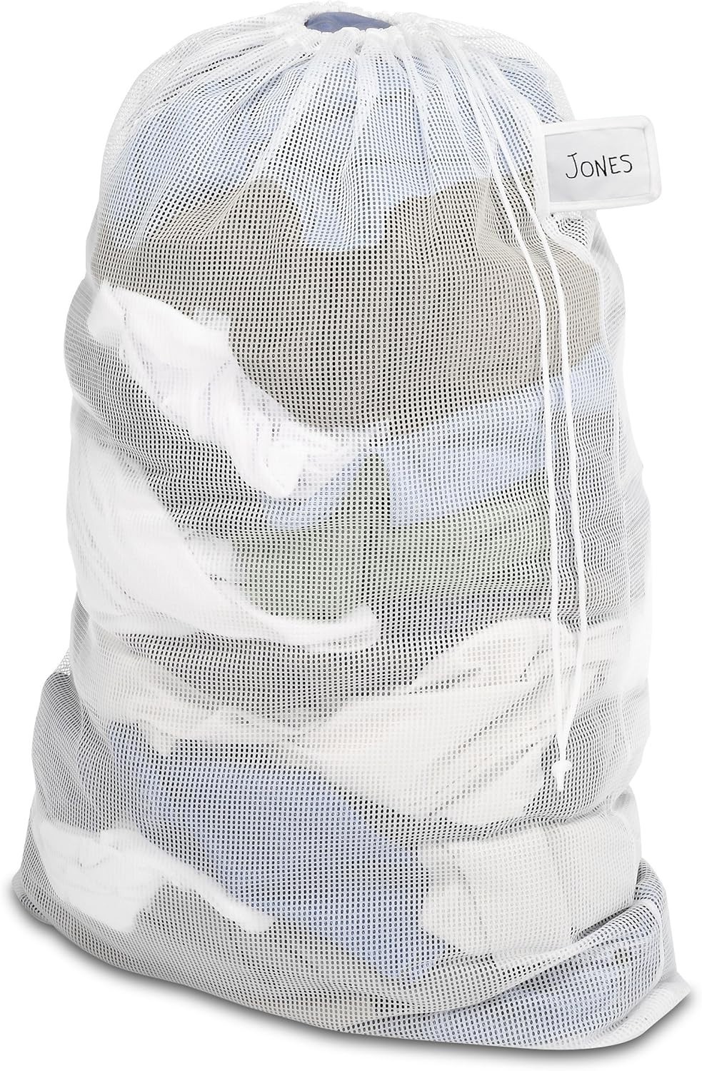 45 lb Capacity Mesh Laundry Bag w/ID Tag - Ideal for Travel & Easy Organization gallery