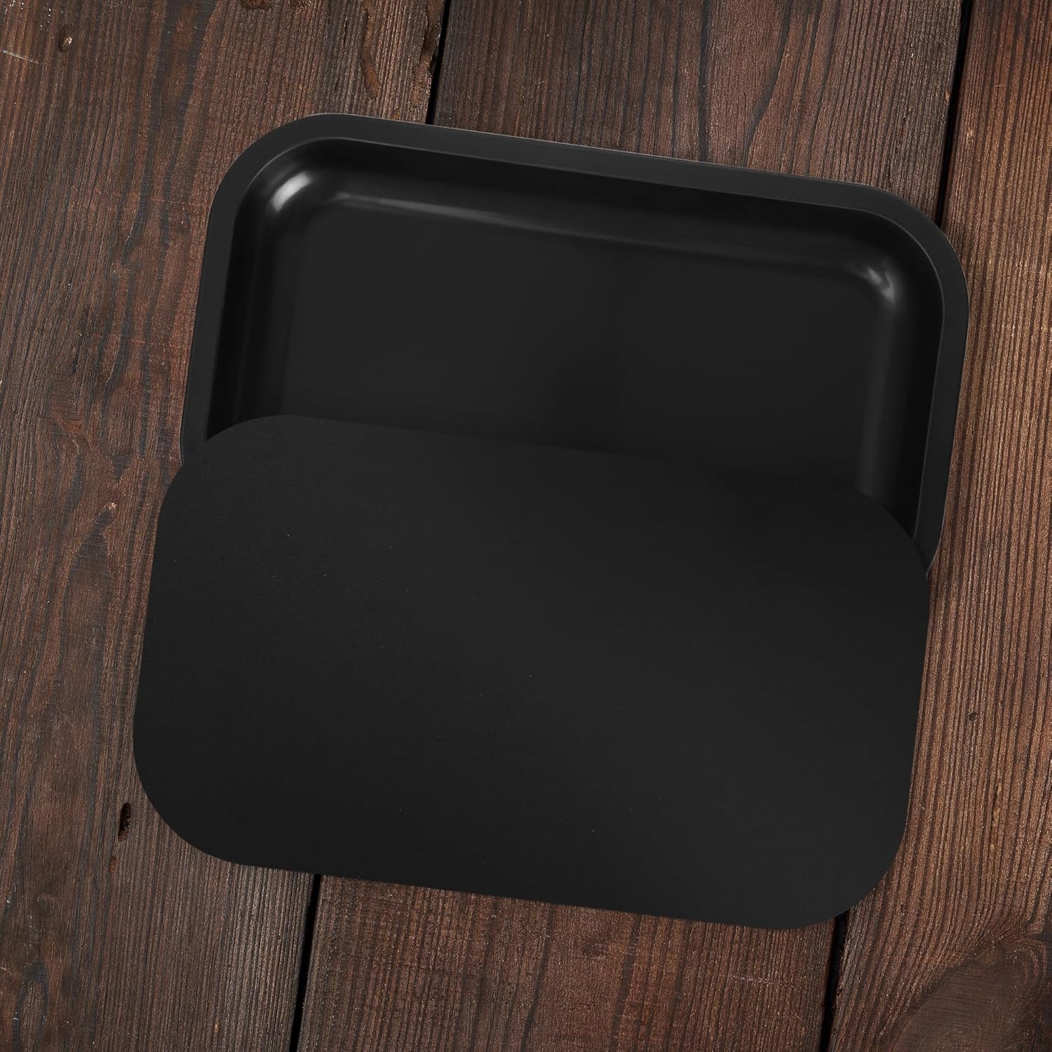 Large Metal Tray with Magnetic Lid, Decorative Tray, Ideal Storage for Home or T gallery