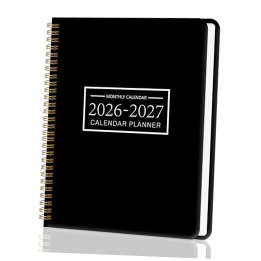 Monthly Planner 2026-2027, 2 year calendar 2026 A4( Jan 2026-Dec 2027 ) Black gallery