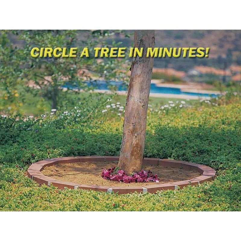 25 ft. Decorative Plastic Brick Edging Kit Garden Pathway Lawn Tree Edge Border gallery
