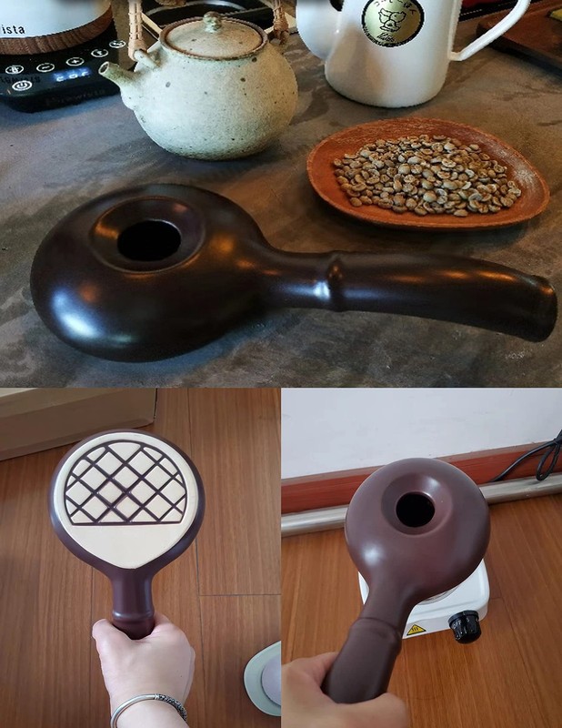 Ceramic Coffee Roaster Machine for Home Use, Handy Stovetop Coffee Bean Roast... gallery