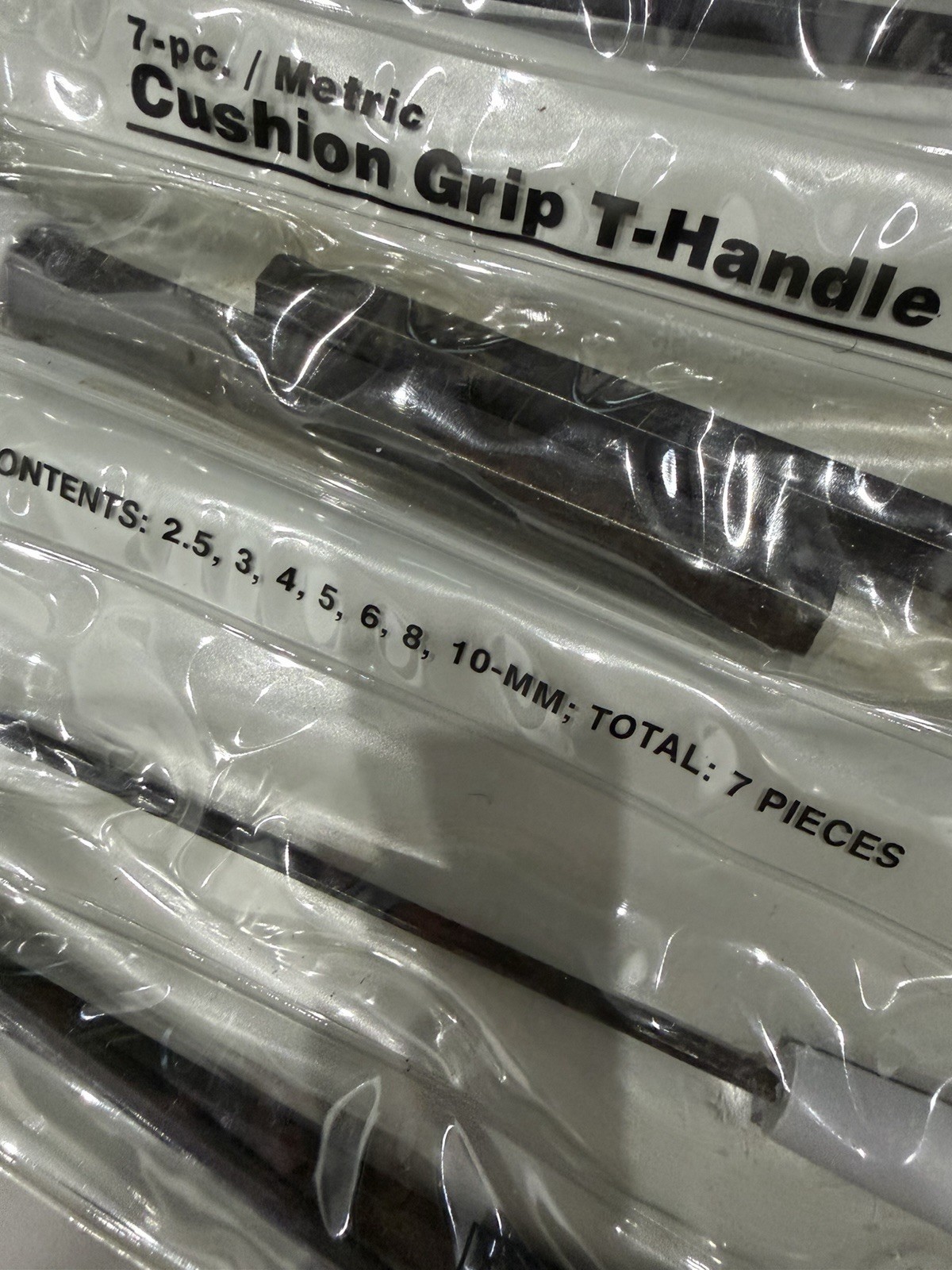 VTG Craftsman Metric T Handle Hex Allen Wrench Set Cushion Grip 7pc 946298 USA gallery