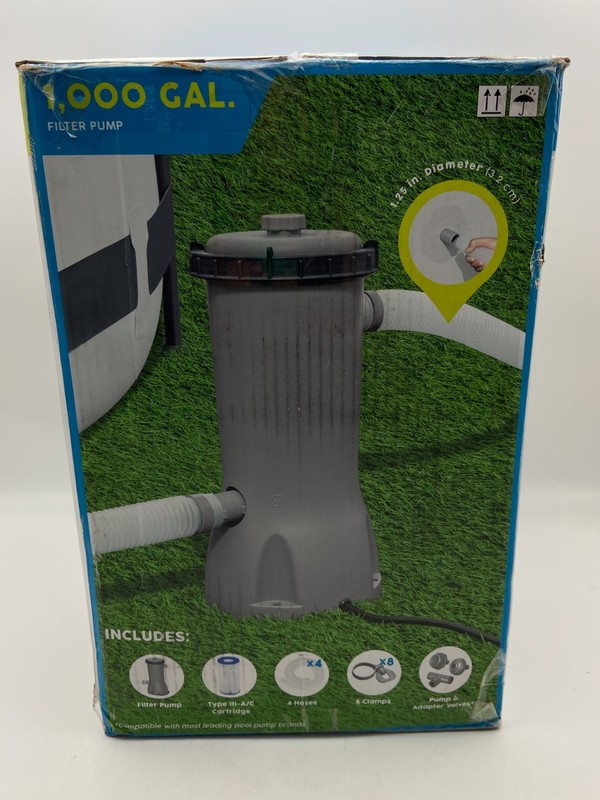 Bestway Flowclear Pool Pump #58388E - 1,000 Gallon Filter Pump gallery