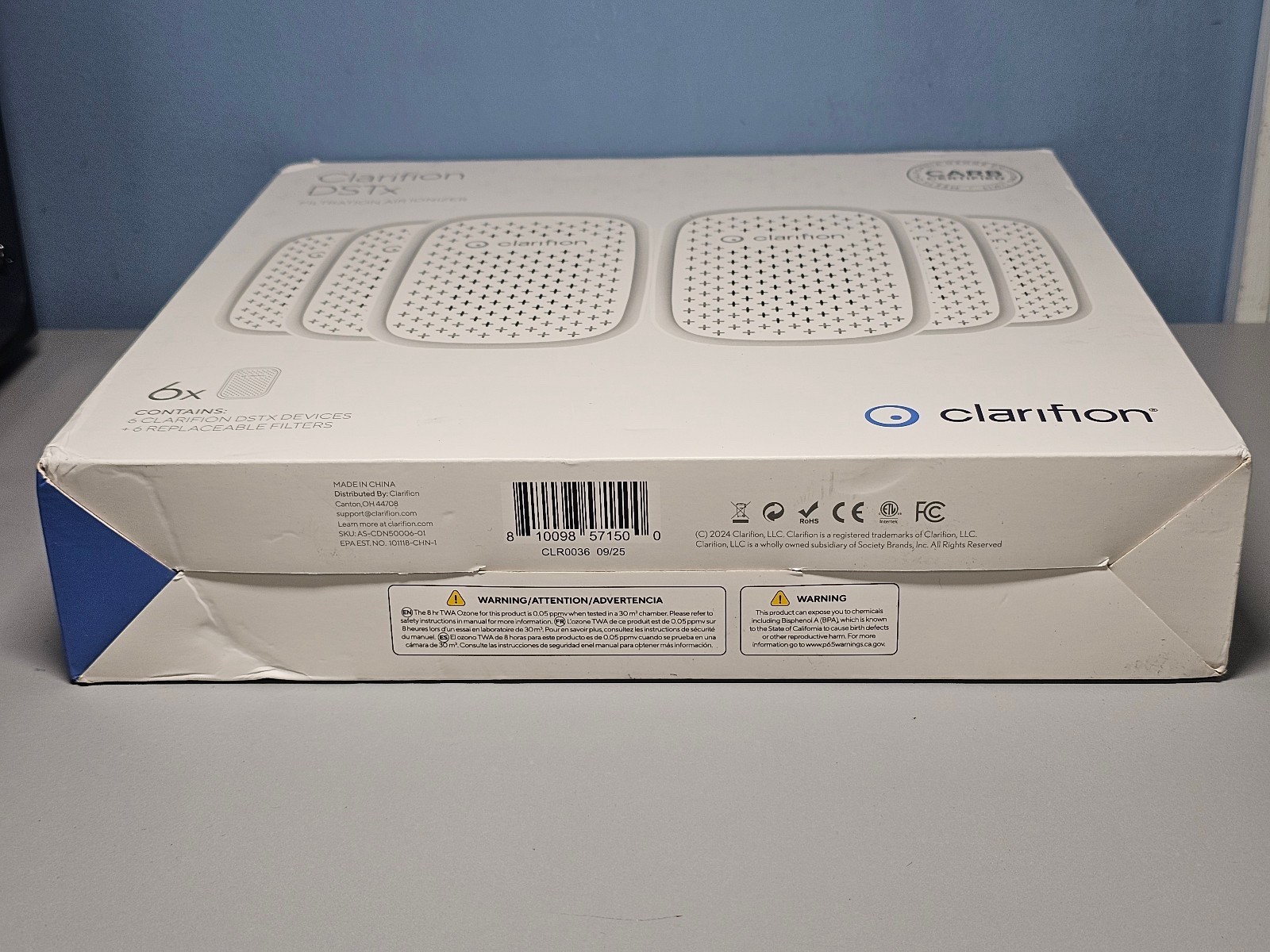 Clarifion DSTx Filtration Air Ionizers (6pk)w/Replaceable Filter(6) New! Sealed! gallery