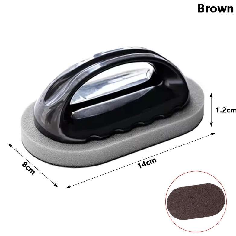 1pc Magic Emery Sponge Cleaner Brush Handle Kitchen Rust Cleaning Tool - NEW gallery