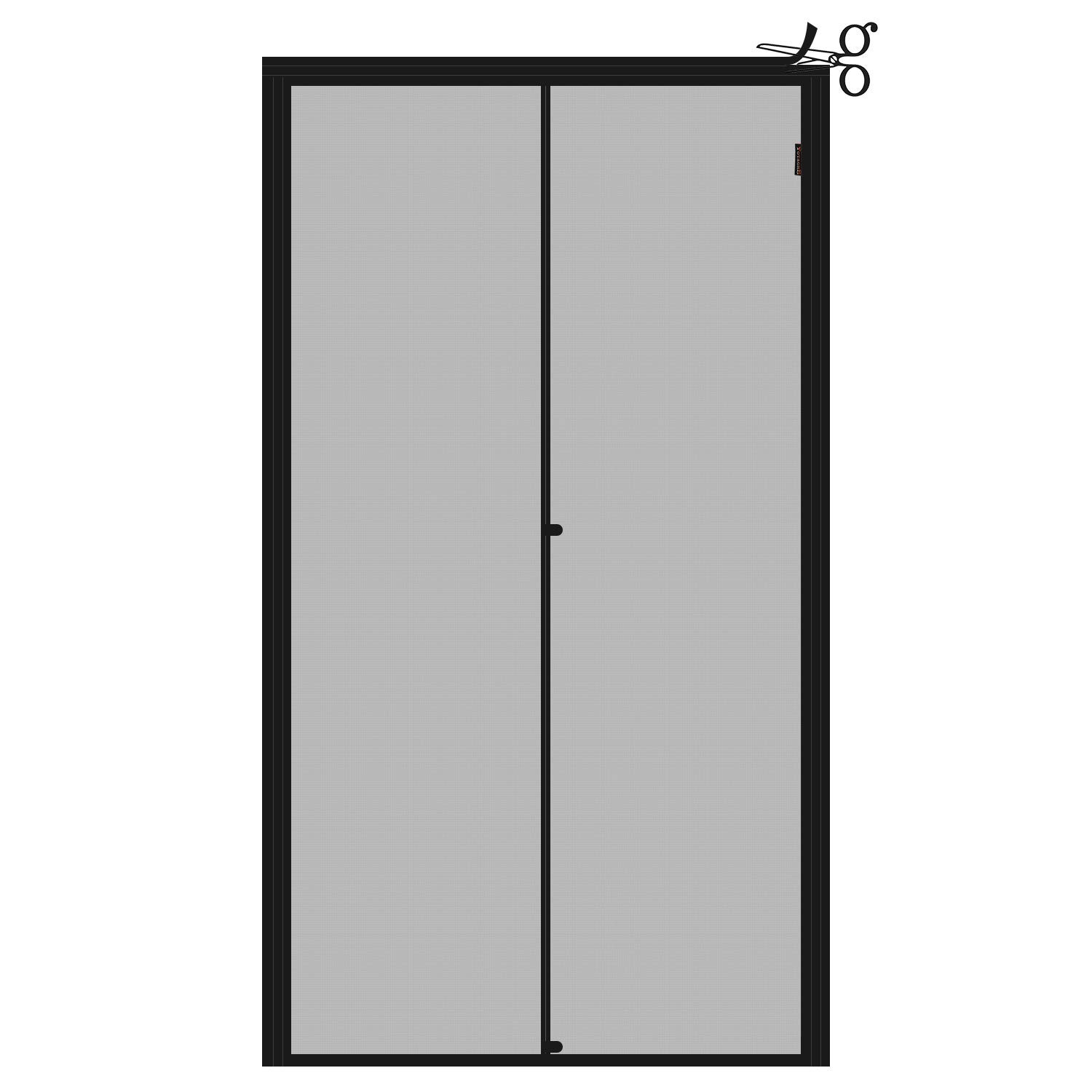 Yotache Adjustable Magnetic Screen Door Fit 34"-38" Wide Door, Black gallery