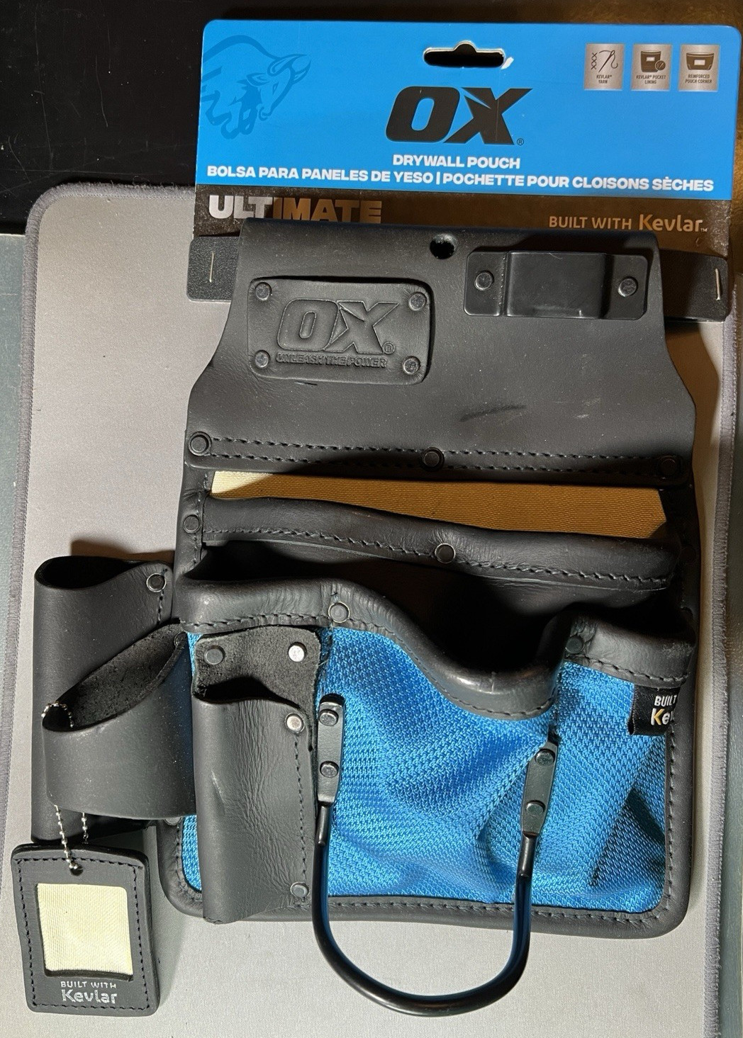 Ox Tools 10-Pocket Leather & Nylon Drywaller's Tool Pouch Made With Kevlar gallery