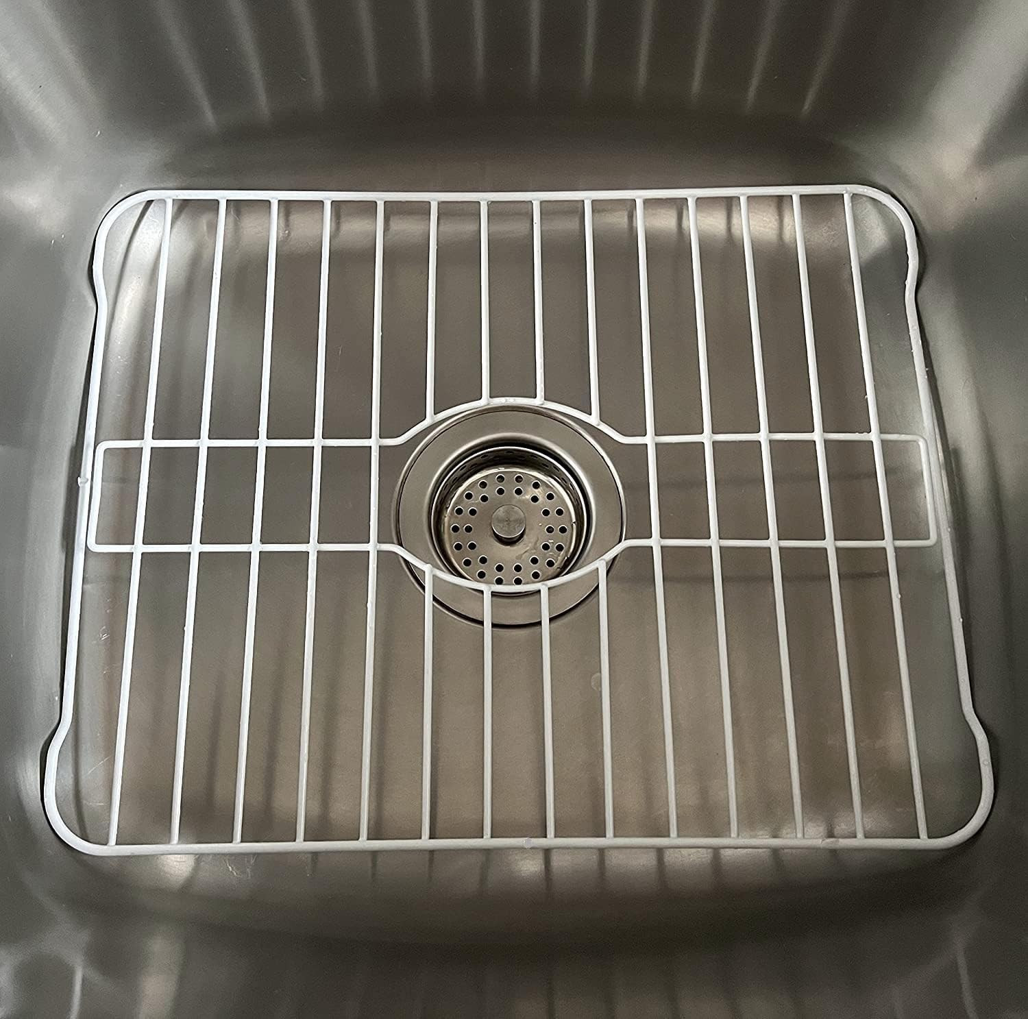 SOFINNI Sink Protectors for Kitchen Sink Bottom with White Coating Sink Grate gallery
