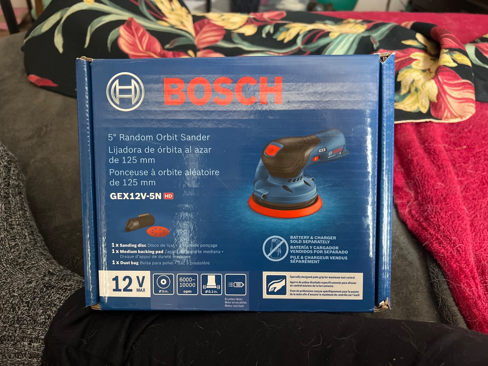 BOSCH GEX12V-5N 12V MAX 5 in Brushless Random Orbit Sander (BARE TOOL) gallery