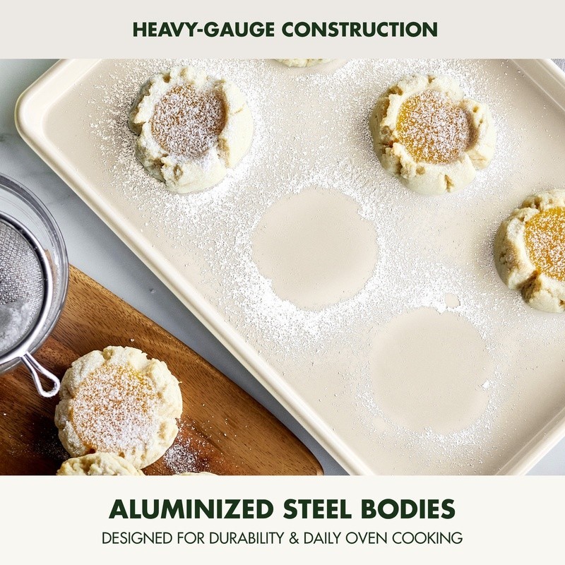 Ceramic Nonstick Cookie Sheet 13x9 Heavy Duty Baking Pan Oven Safe Easy Clean US gallery